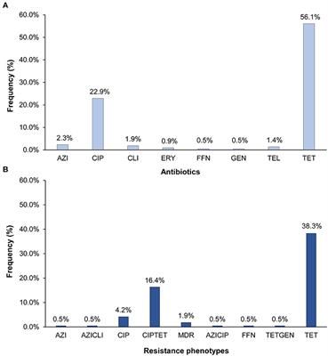 Epidemiologic Associations Vary Between Tetracycline and Fluoroquinolone Resistant Campylobacter jejuni Infections